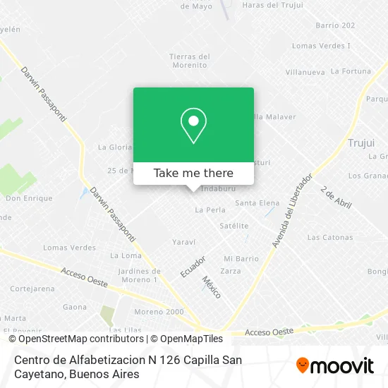 Centro de Alfabetizacion N 126 Capilla San Cayetano map