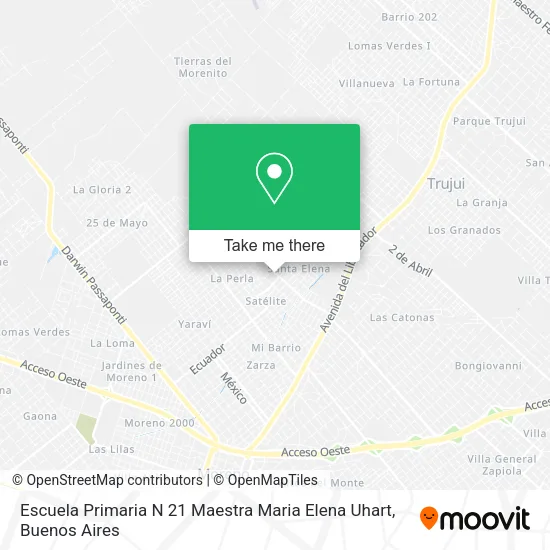 Mapa de Escuela Primaria N 21 Maestra Maria Elena Uhart