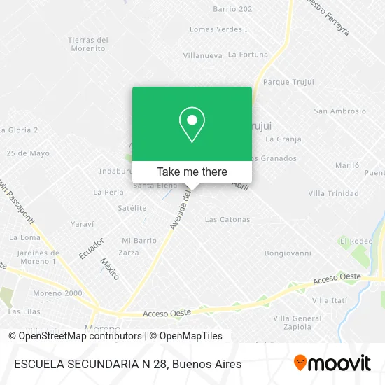 Mapa de ESCUELA SECUNDARIA N 28