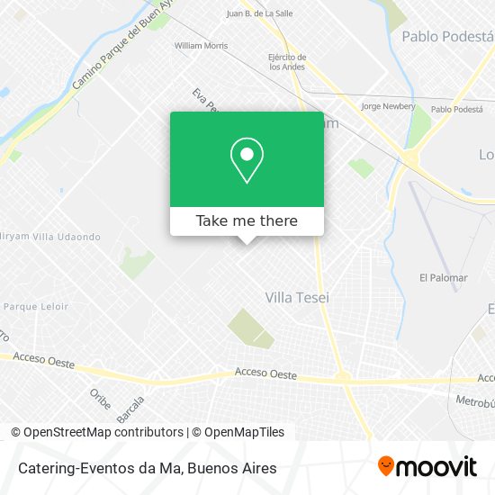 Catering-Eventos da Ma map