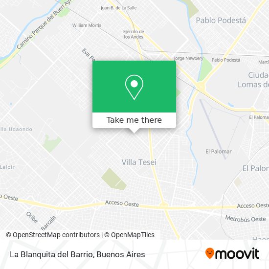 La Blanquita del Barrio map