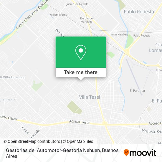 Mapa de Gestorias del Automotor-Gestoria Nehuen