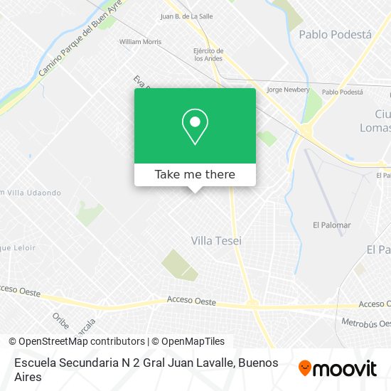 Escuela Secundaria N 2 Gral Juan Lavalle map