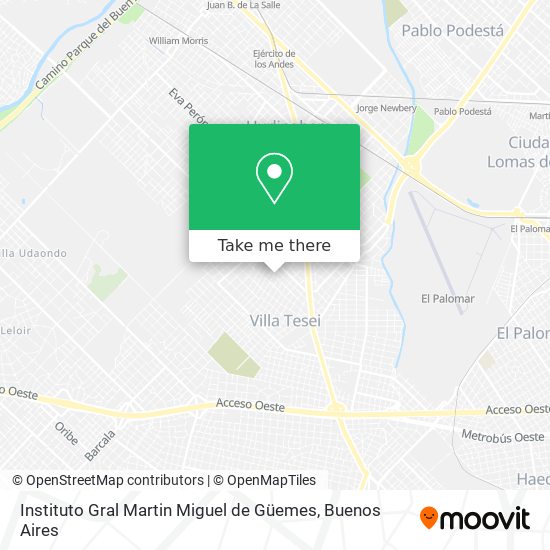 Instituto Gral Martin Miguel de Güemes map