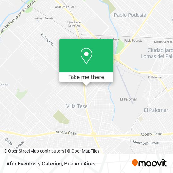 Afm Eventos y Catering map