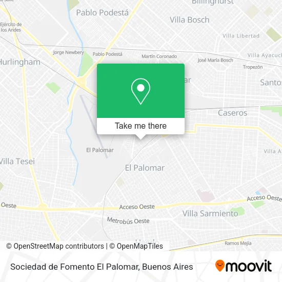 Mapa de Sociedad de Fomento El Palomar