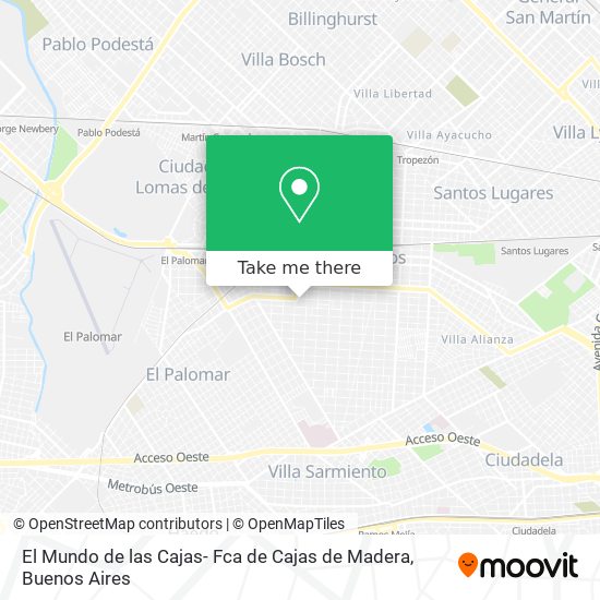 El Mundo de las Cajas- Fca de Cajas de Madera map
