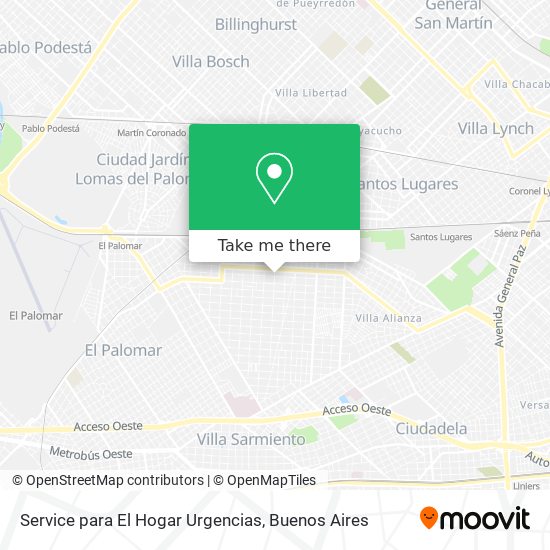 Service para El Hogar Urgencias map