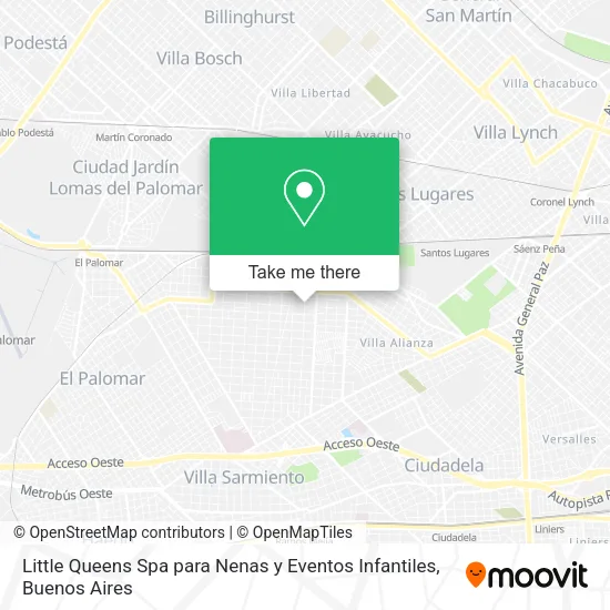 Little Queens Spa para Nenas y Eventos Infantiles map