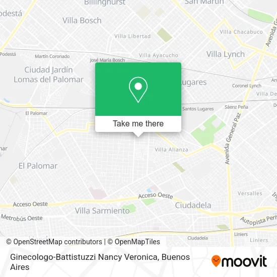 Mapa de Ginecologo-Battistuzzi Nancy Veronica