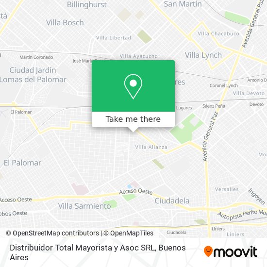 Distribuidor Total Mayorista y Asoc SRL map