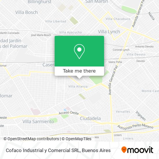 Cofaco Industrial y Comercial SRL map