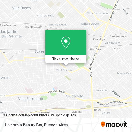 Unicornia Beauty Bar map