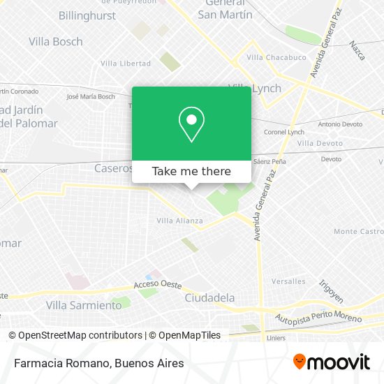 Mapa de Farmacia Romano