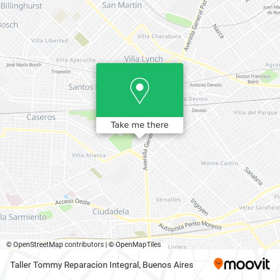 Taller Tommy Reparacion Integral map
