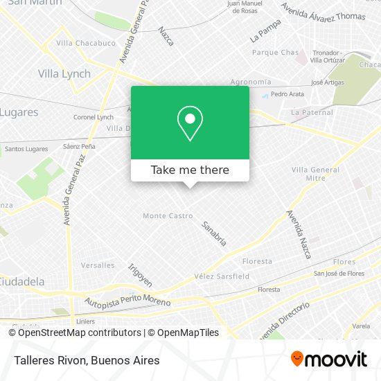 Talleres Rivon map