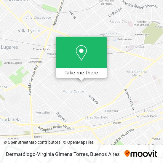 Dermatólogo-Virginia Gimena Torres map