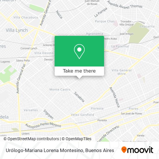 Mapa de Urólogo-Mariana Lorena Montesino