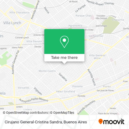 Cirujano General-Cristina Sandra map