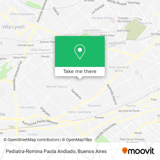 Pediatra-Romina Paola Andiado map