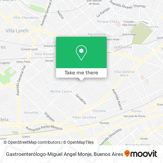 Mapa de Gastroenterólogo-Miguel Angel Monje