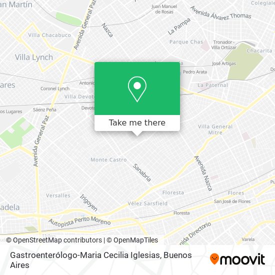 Gastroenterólogo-Maria Cecilia Iglesias map