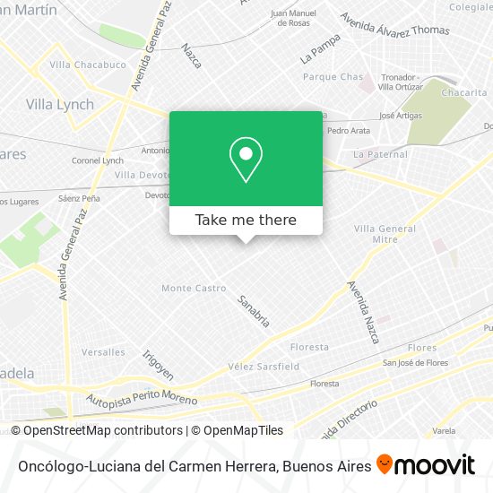 Oncólogo-Luciana del Carmen Herrera map