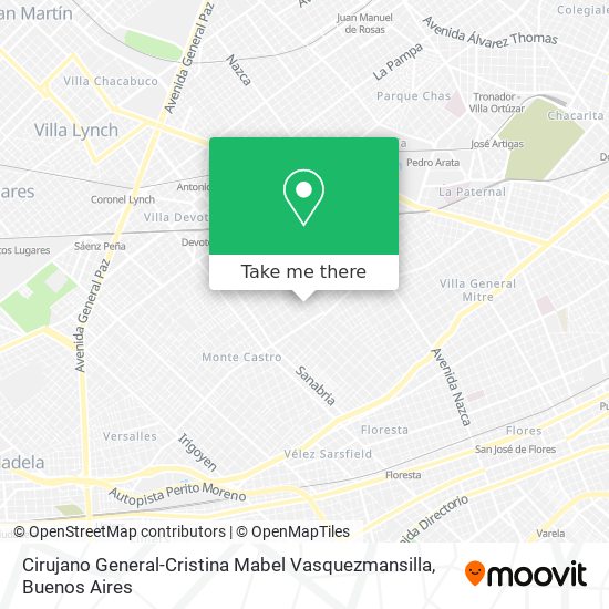 Cirujano General-Cristina Mabel Vasquezmansilla map