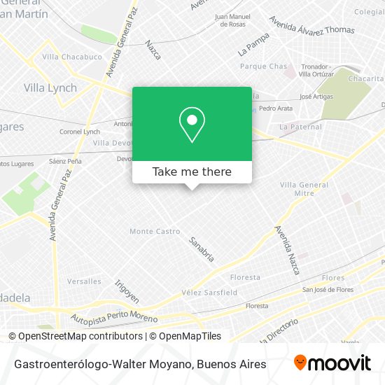 Gastroenterólogo-Walter Moyano map