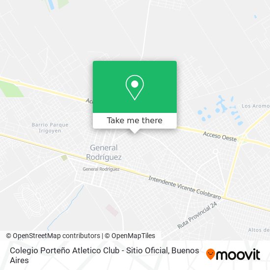 Colegio Porteño Atletico Club - Sitio Oficial map