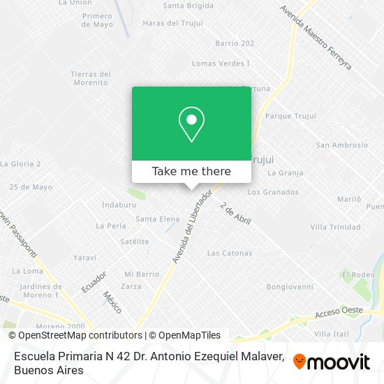 Escuela Primaria N 42 Dr. Antonio Ezequiel Malaver map