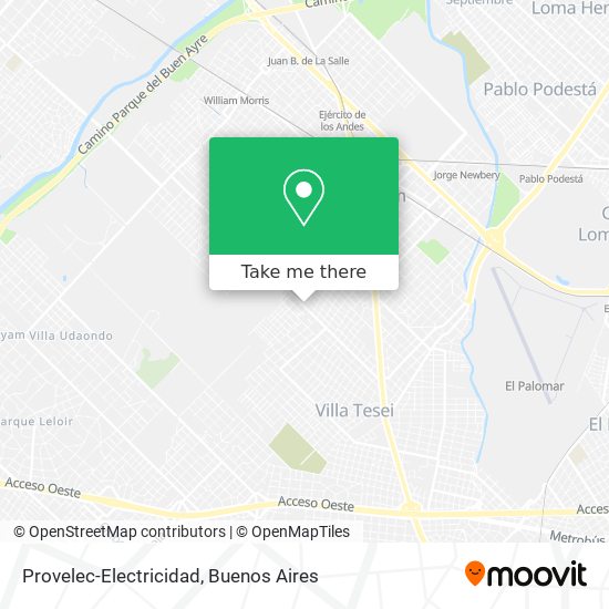 Provelec-Electricidad map