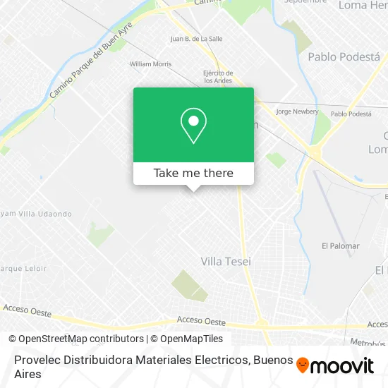 Provelec Distribuidora Materiales Electricos map