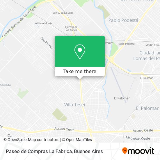 Paseo de Compras La Fábrica map