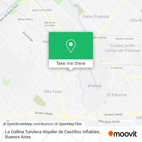 La Gallina Turuleca Alquiler de Castillos Inflables map