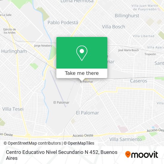 Centro Educativo Nivel Secundario N 452 map
