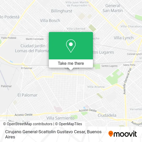 Cirujano General-Scattolin Gustavo Cesar map