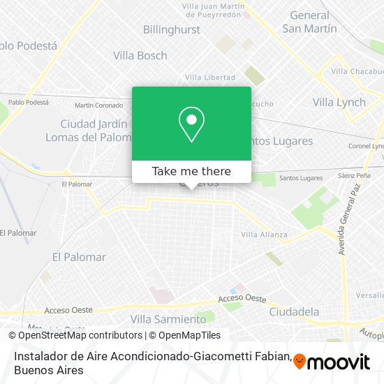 Instalador de Aire Acondicionado-Giacometti Fabian map