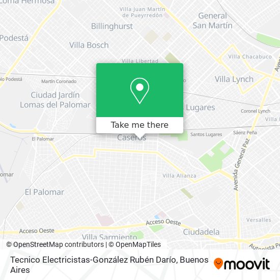 Tecnico Electricistas-González Rubén Darío map