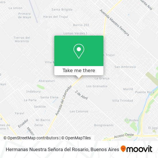 Hermanas Nuestra Señora del Rosario map