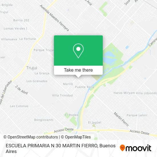 Mapa de ESCUELA PRIMARIA N 30 MARTIN FIERRO