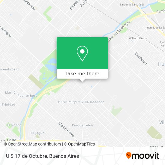 U S 17 de Octubre map