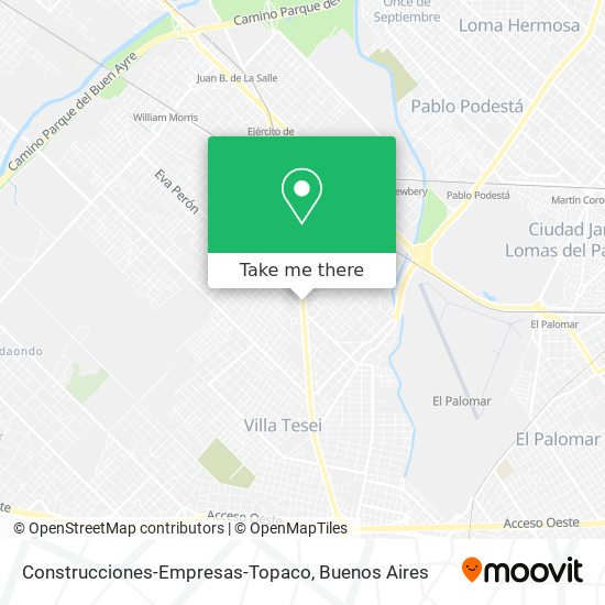 Construcciones-Empresas-Topaco map