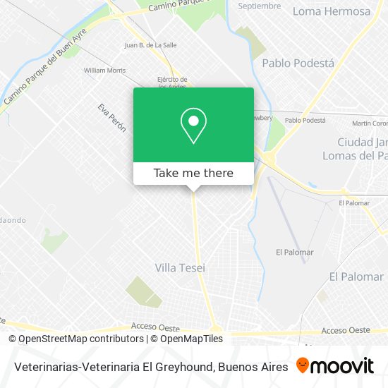 Veterinarias-Veterinaria El Greyhound map