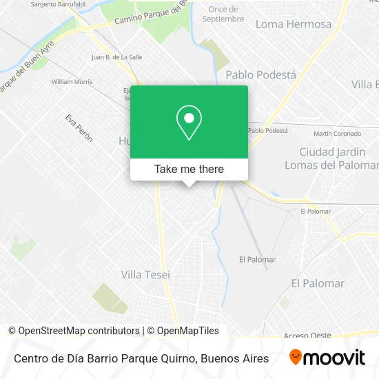 Mapa de Centro de Día Barrio Parque Quirno