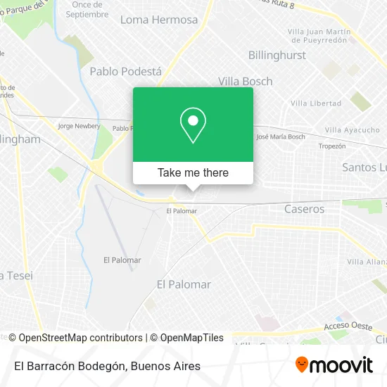 Mapa de El Barracón Bodegón