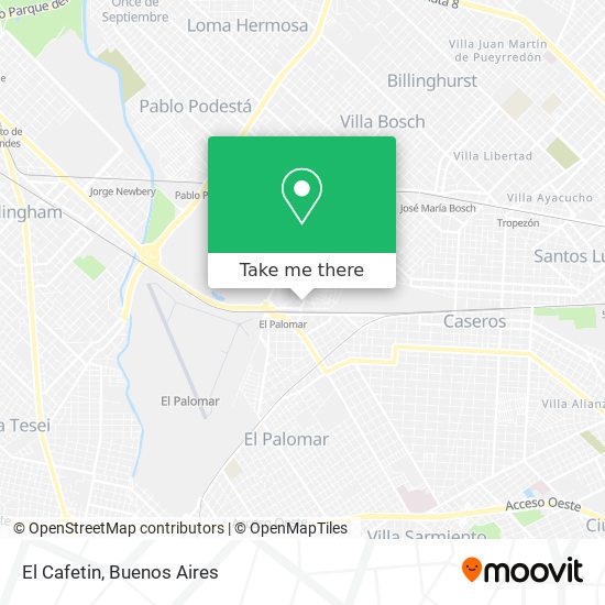 El Cafetin map