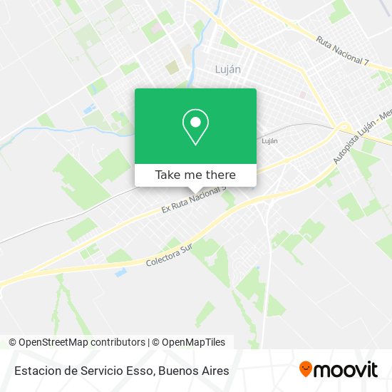 Mapa de Estacion de Servicio Esso