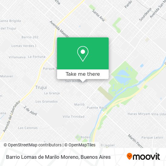 Mapa de Barrio Lomas de Marilo Moreno