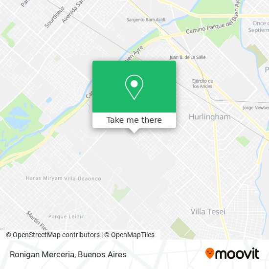 Ronigan Merceria map